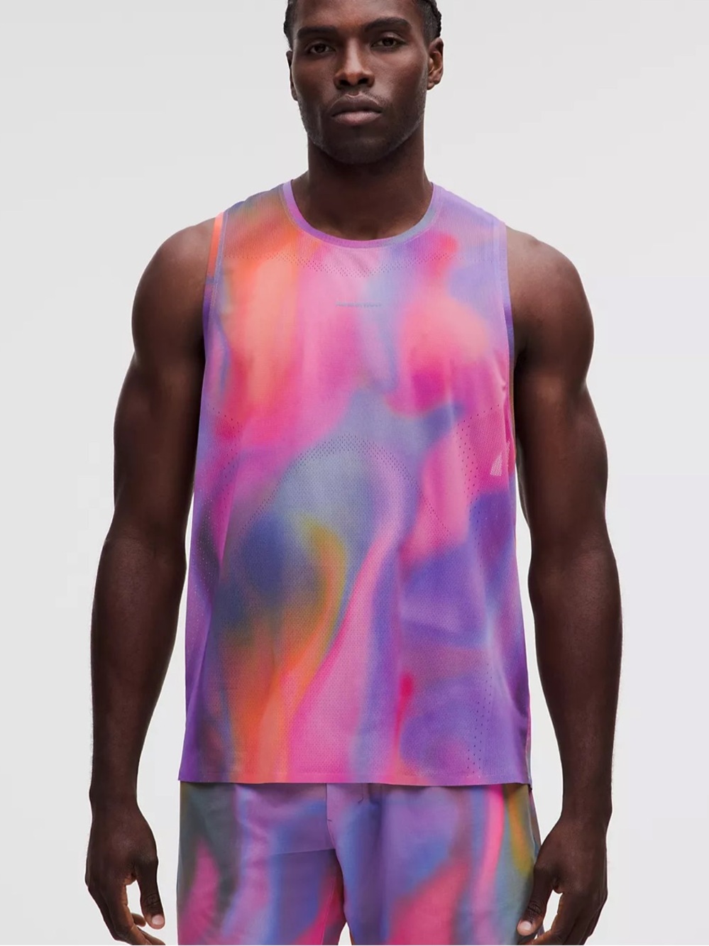 Lululemon Fast and Free Singlet Speed Glow Multi Large NWT
